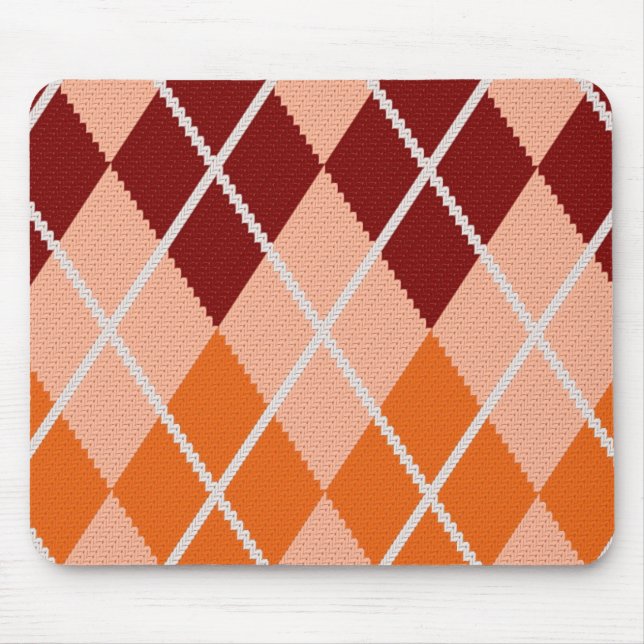 Realistic Argyle Cloth Mouse Pad (Front)