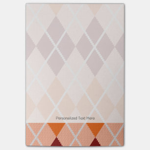 Realistic Argyle Cloth Post-it Notes