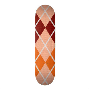 Realistic Argyle Cloth Skateboard