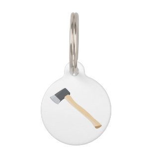 Realistic Axe Pet Tag