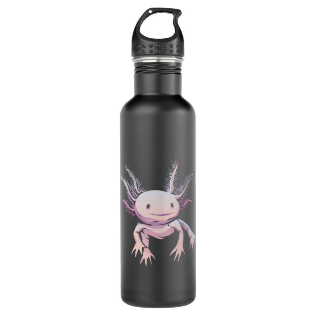Realistic Axolotl Animal 710 Ml Water Bottle (Front)