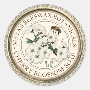 Realistic Bee Beeswax Scented Soap Product Label