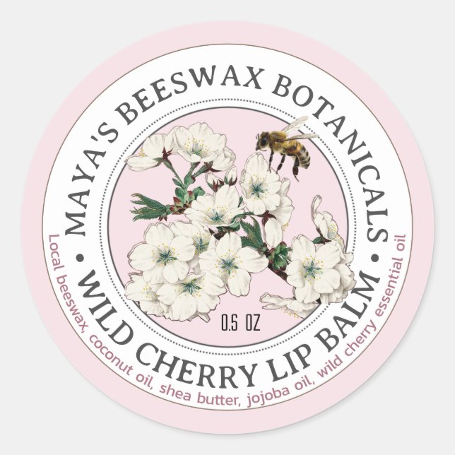 Realistic Bee Beeswax Scented Soap Product Label (Front)