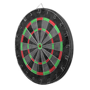 Realistic Black Fur Texture Dartboard