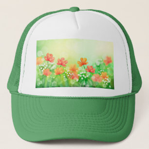 Realistic Blurred Spring Background-52374 Trucker Hat