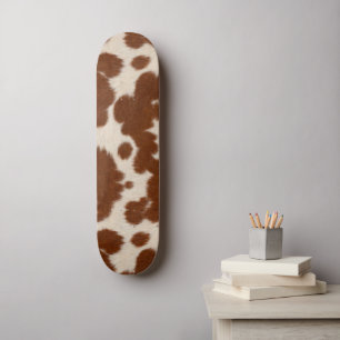 Realistic Calf Hide Pattern Skateboard