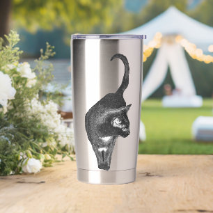 Realistic Cat Rise Insulated Tumbler