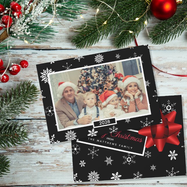 Realistic Christmas Gift Custom Photo Holiday Card (Creator Uploaded)