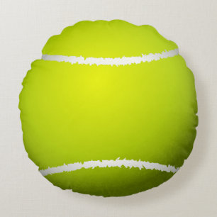Realistic Cool Tennis Ball Round Cushion