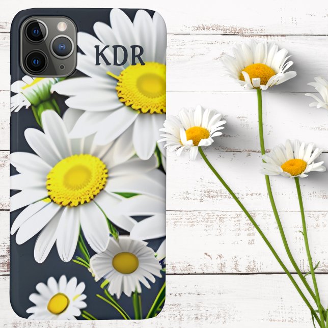 Realistic Daisy Monogram  Case-Mate iPhone Case (Creator Uploaded)