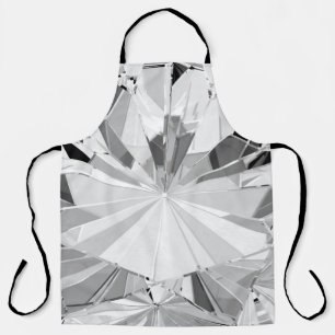 Realistic Diamond: 3D Texture Close-Up Apron