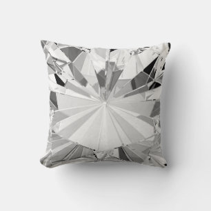 Realistic Diamond: 3D Texture Close-Up Cushion