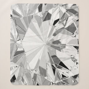 Realistic Diamond: 3D Texture Close-Up Sherpa Blanket