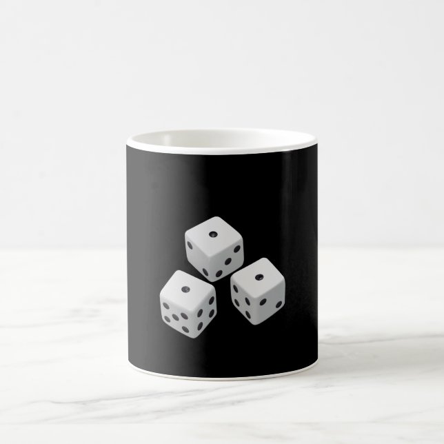 Realistic dice Best Gift Coffee Mug (Center)