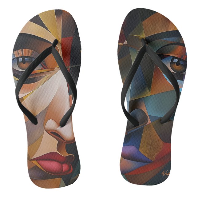 realistic drawing thongs (Footbed)