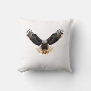 Realistic Eagle in Flight – Cinematic Wildlife Art Cushion