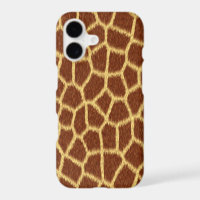 Realistic Faux Giraffe Print Animal Fur Pattern