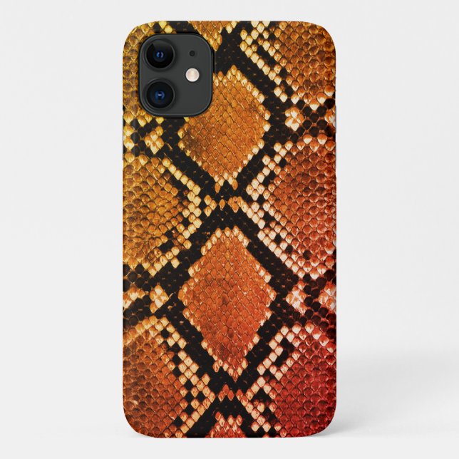 Realistic Faux Snake Skin Animal Print Case-Mate iPhone Case (Back)