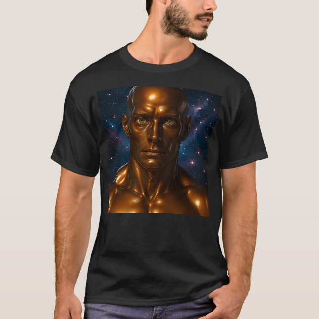 Realistic galaxy android T-Shirt (Front)