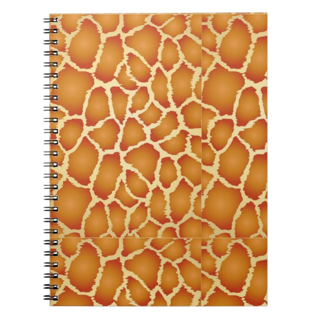 Realistic Giraffe Skin Texture Pattern-60066 Notebook (Front)