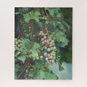 Realistic Grape Vine with Leaves – Fine Art Jigsaw Puzzle