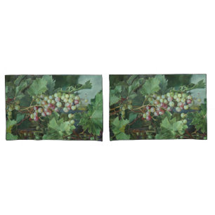 Realistic Grape Vine with Leaves – Fine Art Pillowcase