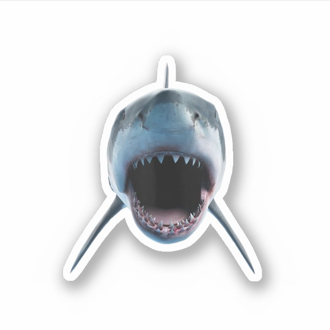 realistic great white shark Attack for lovers  (Front)