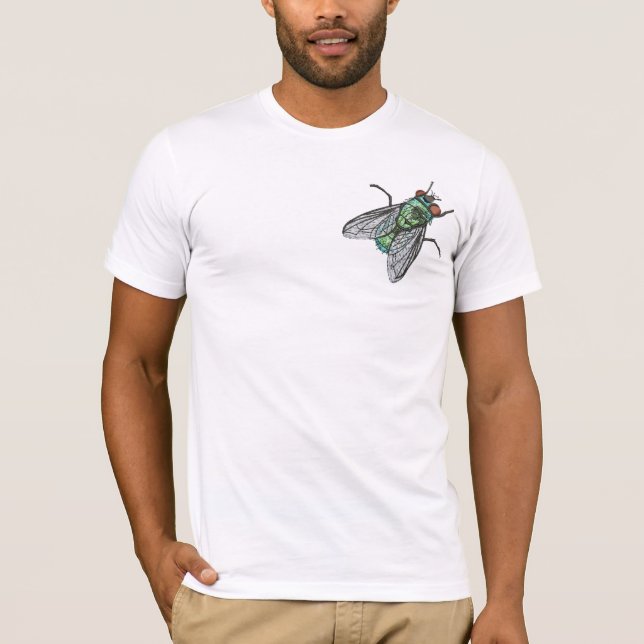 Realistic Green Bottle house Fly    T-Shirt (Front)