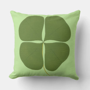 Realistic Green Shamrock Reversible Pillows