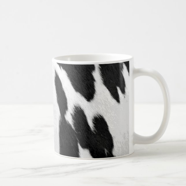 Realistic Holstein cow Hide Look Coffee Mug (Right)