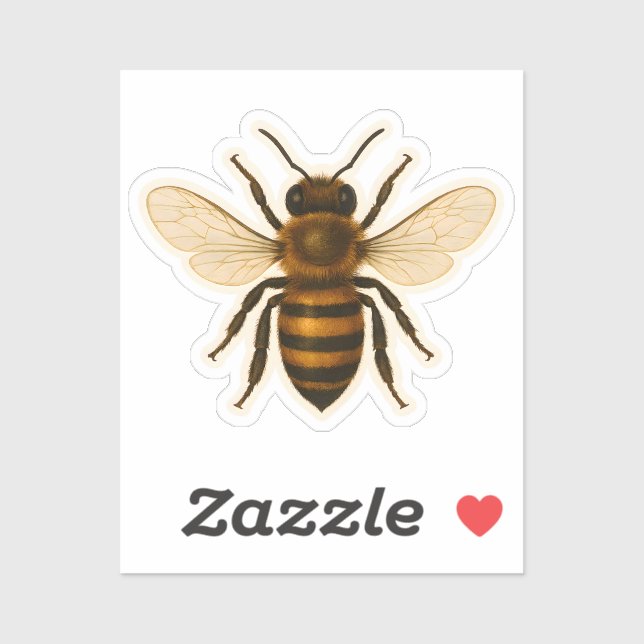 Realistic Honey Bee Design (Sheet)