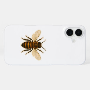 Realistic Honey Bee Design iPhone 16 Plus Case