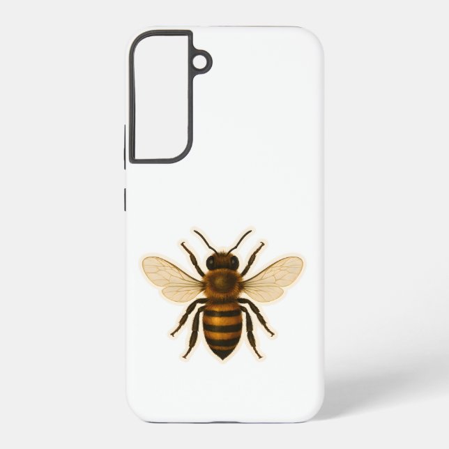 Realistic Honey Bee Design Samsung Galaxy S22+ Case (Back)