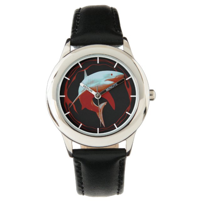 Realistic Illustration | Great White Shark Watch (Front)