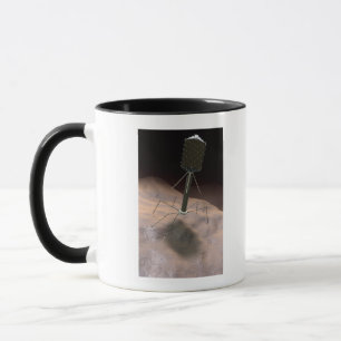 Realistic Illustration of bacteriophage Mug