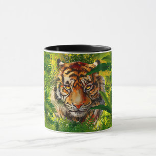 Realistic Jungle Tiger Coffee Mug - Tiger