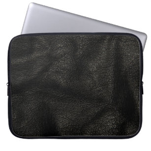 Realistic Leather Texture Laptop Sleeve
