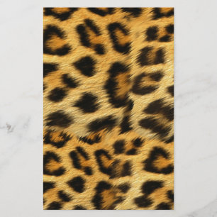 Realistic leopard fur print accessories - trendy stationery