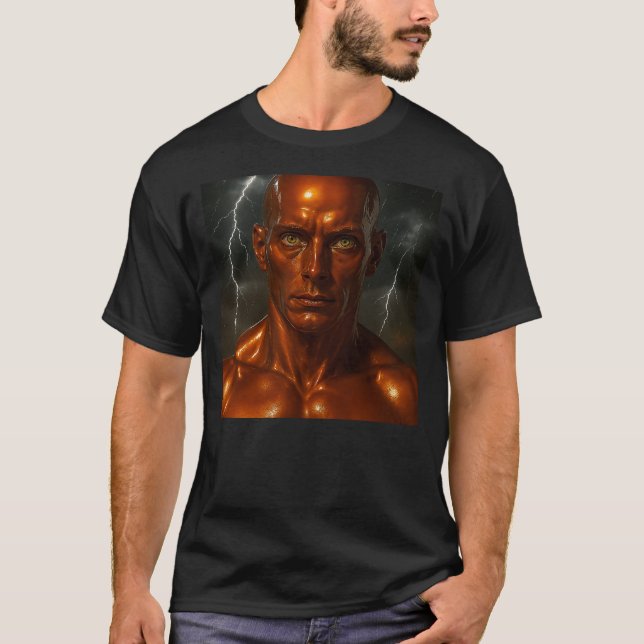 Realistic lightning android T-Shirt (Front)