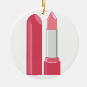 Realistic Lipstick Ceramic Ornament