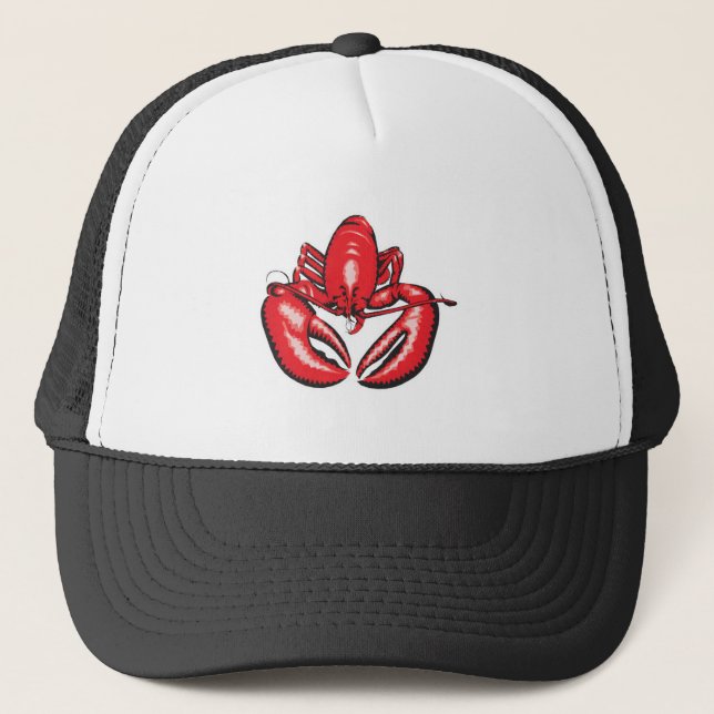 realistic lobster trucker hat (Front)