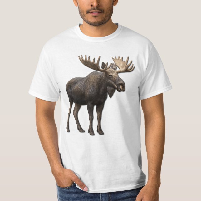 REALISTIC MOOSE DESIGN. SAMER BRASIL T-Shirt (Front)