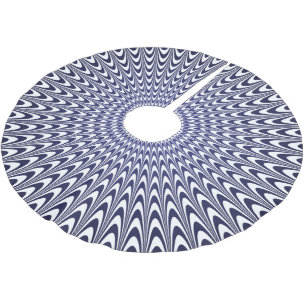 Realistic optical illusion brushed polyester tree skirt