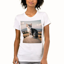 Realistic Outdoor Cat Portrait 