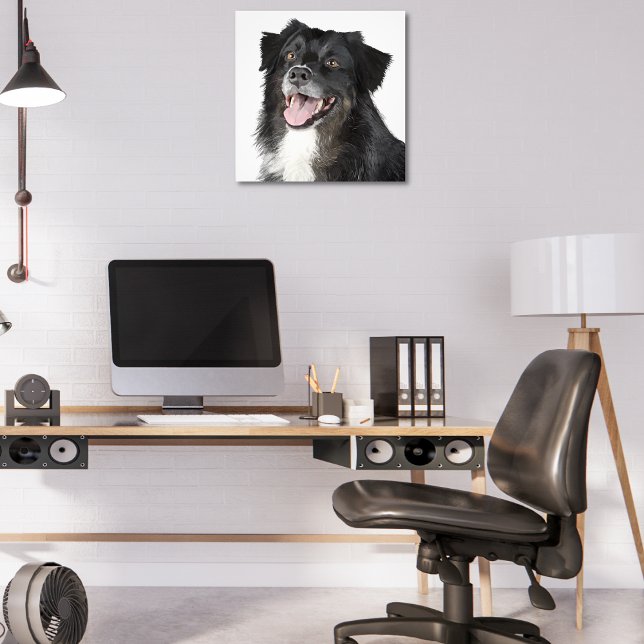 Realistic painting of a beautiful happy dog photo print (Creator Uploaded)