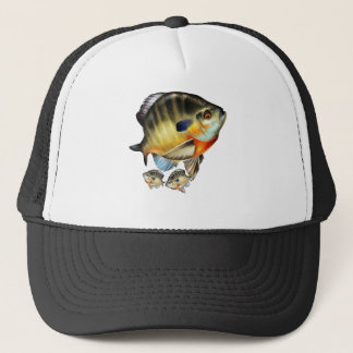 Realistic painting of a Bluegill Trucker Hat