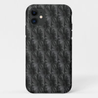 Realistic pattern of black chrysanthemums - Black 