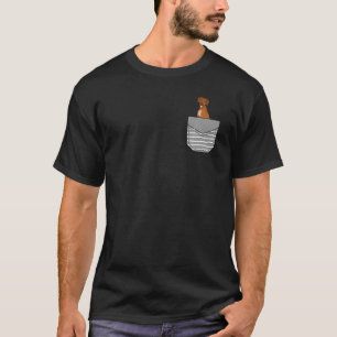 Realistic Pet Rhodesian Ridgeback Dog In Pocket Pr T-Shirt