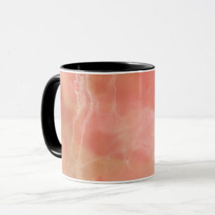 Realistic Pink Marble Design Mug