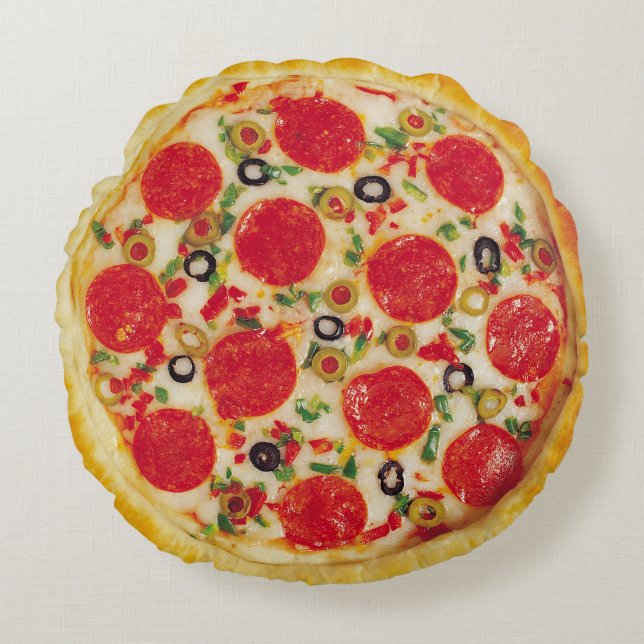 Realistic Pizza Pillow (Front)